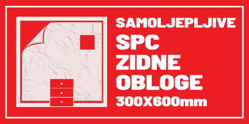 SAMOLJEPLJIVE SPC ZIDNE OBLOGE 300X600mm