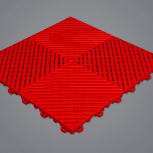 Klik-klak crveni pod za garažu 400x400x18 mm