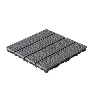 WPC decking grey 300x300x20 mm