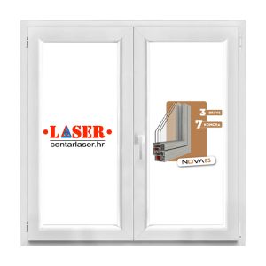 Hanemann dvokrilni prozor 120x120 desni