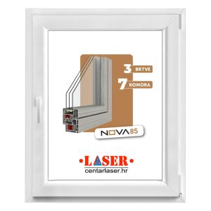 Hanemann jednokrilni prozor 80x80 desni